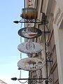 Insegna bifacciale non luminosa